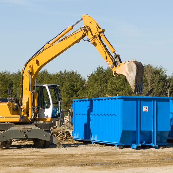 are there any restrictions on where a residential dumpster can be placed in Convoy OH